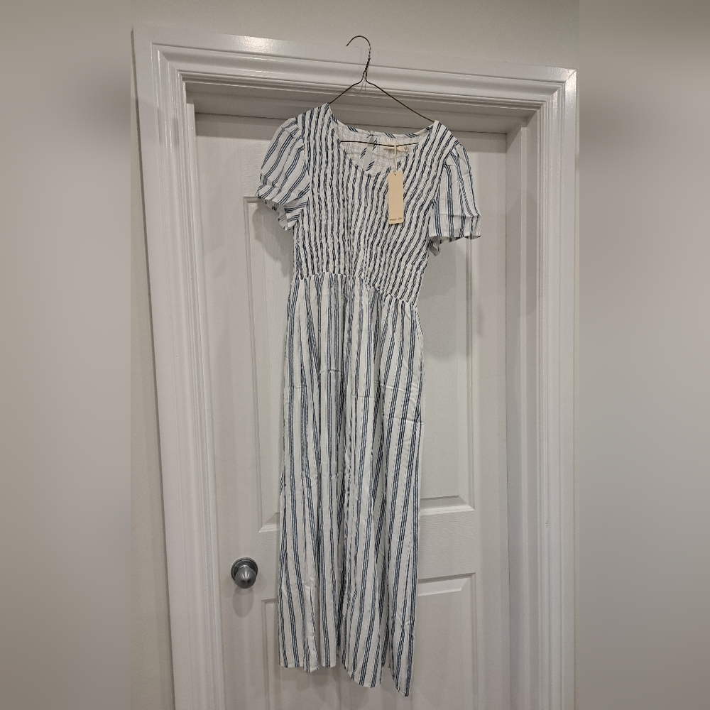 ROOLEE Smocked Midi Dress